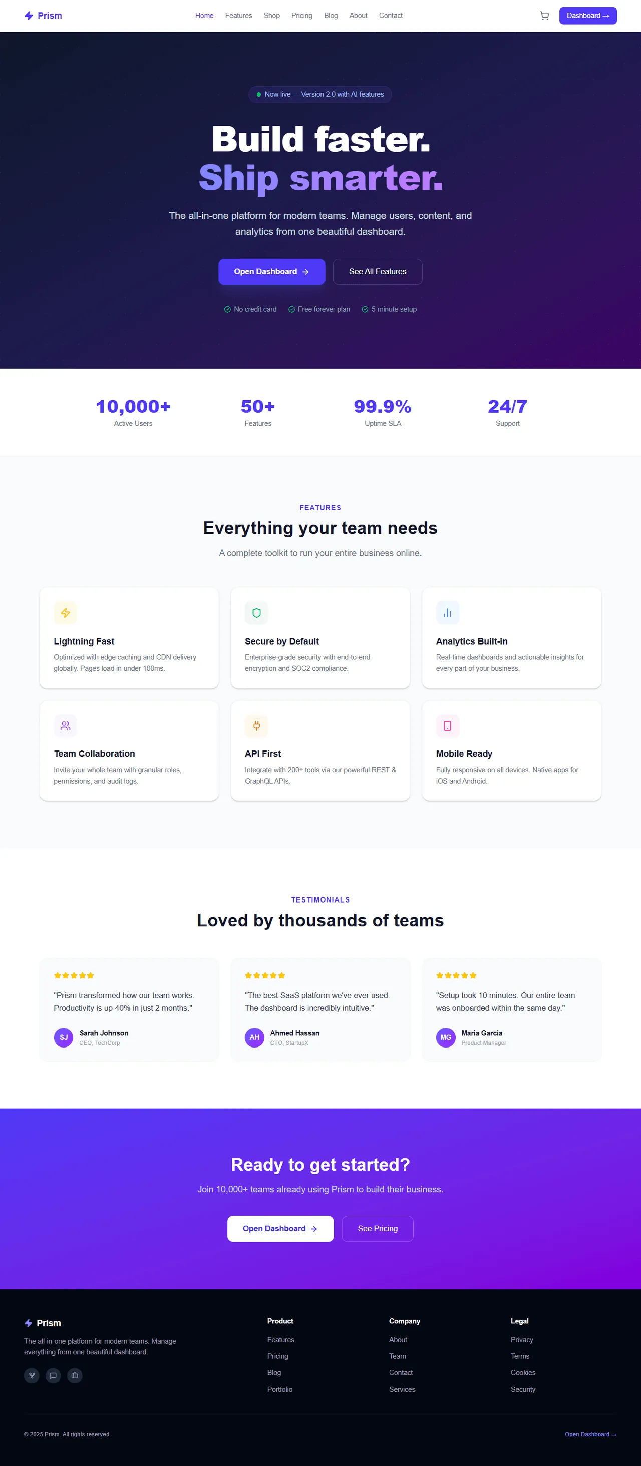 Screenshot of Sufyan Frontend Dashboard