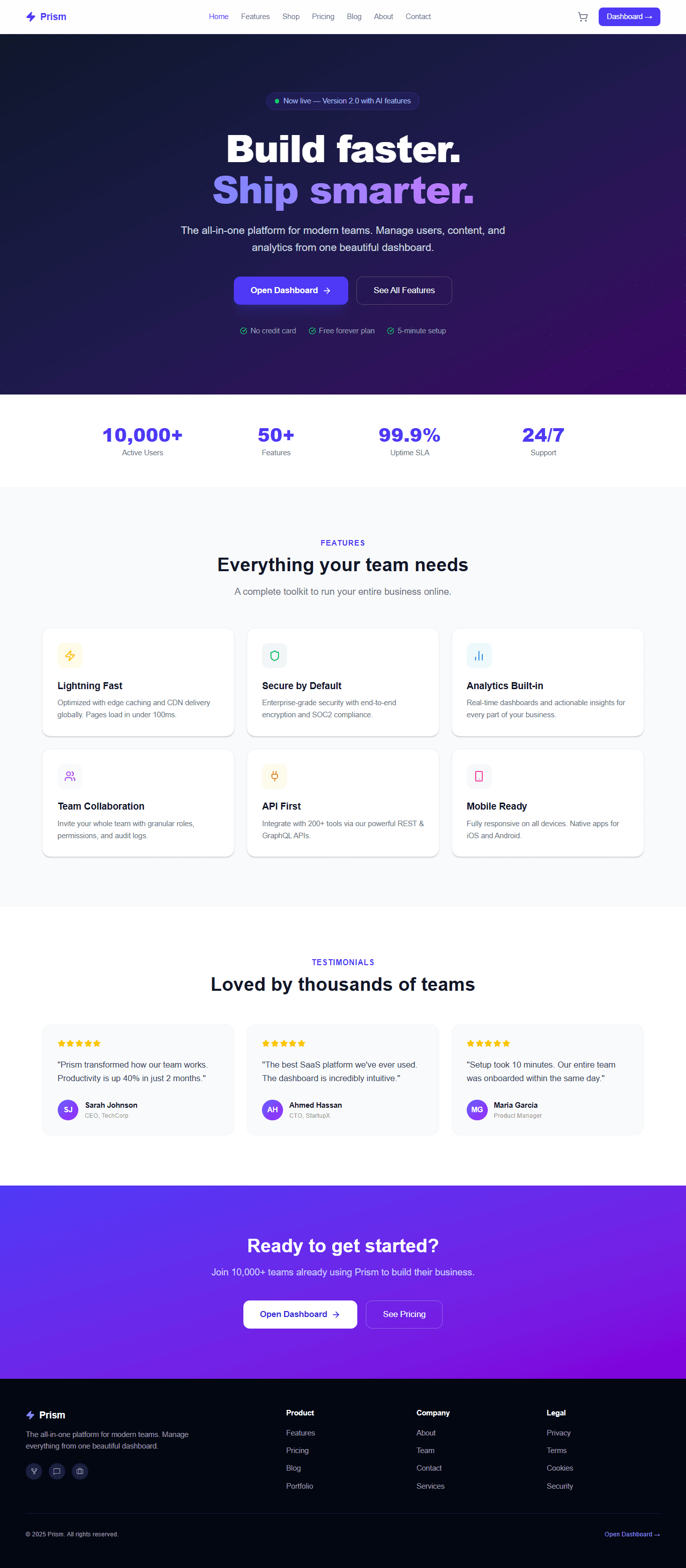 Screenshot of Sufyan Frontend Dashboard