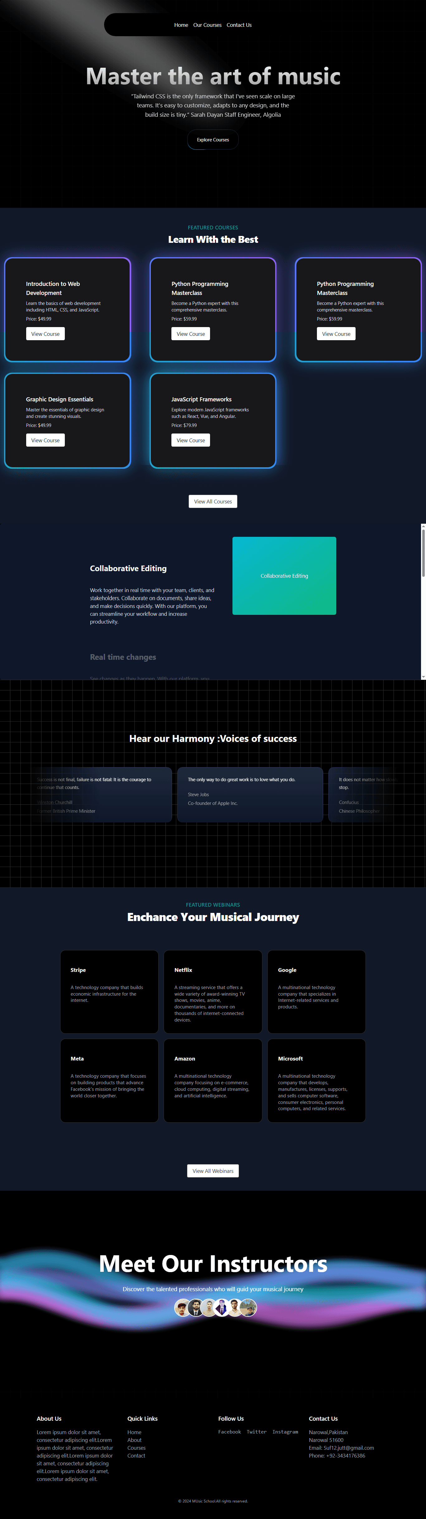 Screenshot of Music App UI